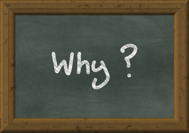 Why written on chalkboard